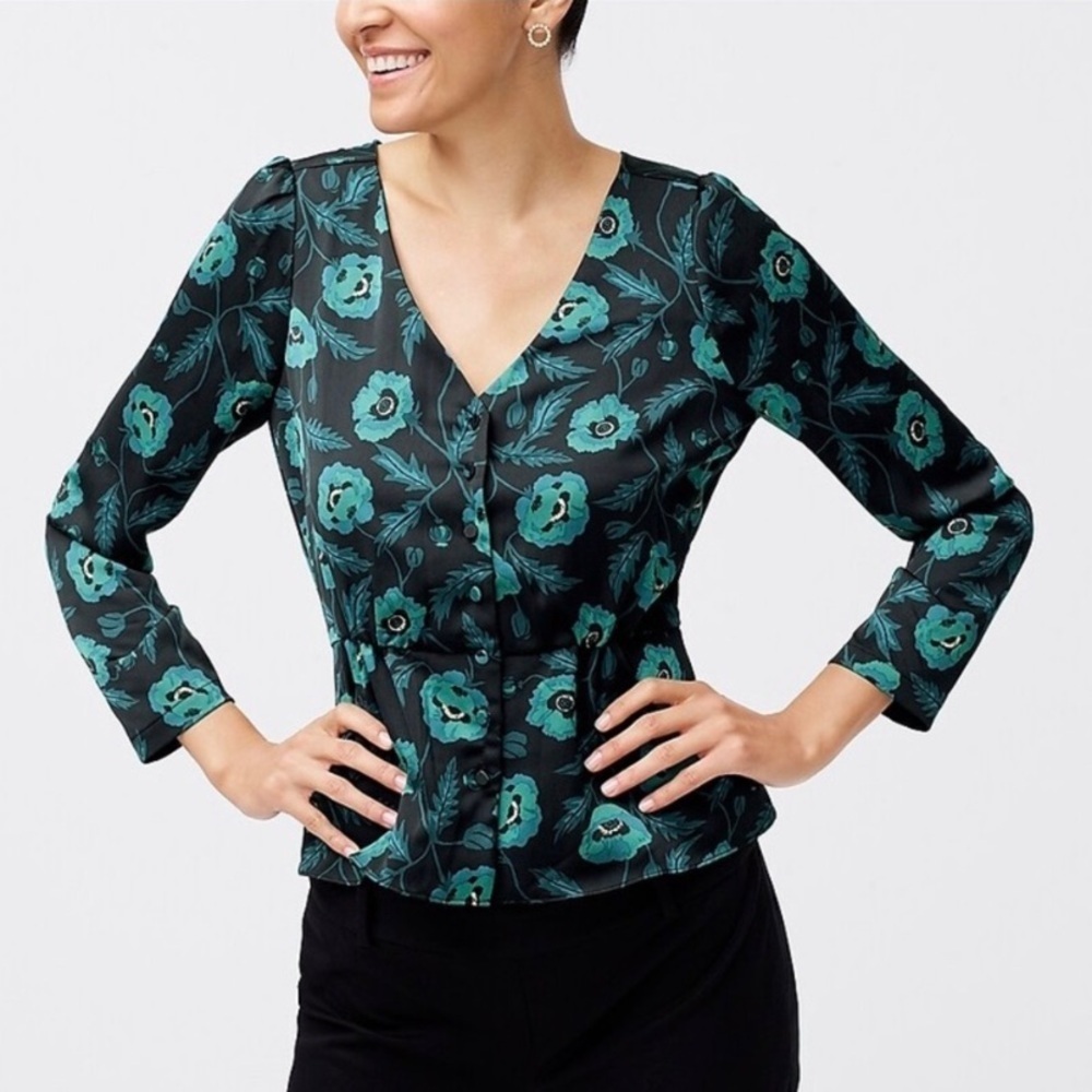 J.Crew Peplum Blouse
